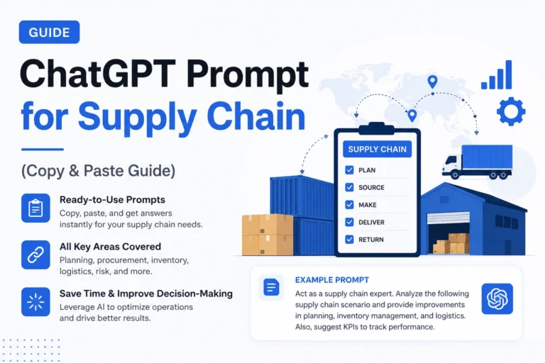 chatgpt prompt for supply chain