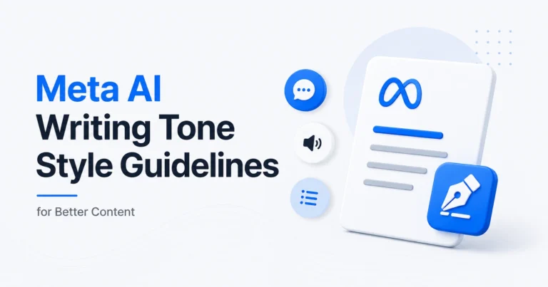 meta ai writing tone style guidelines