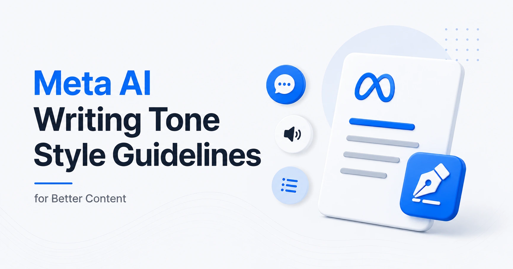 meta ai writing tone style guidelines