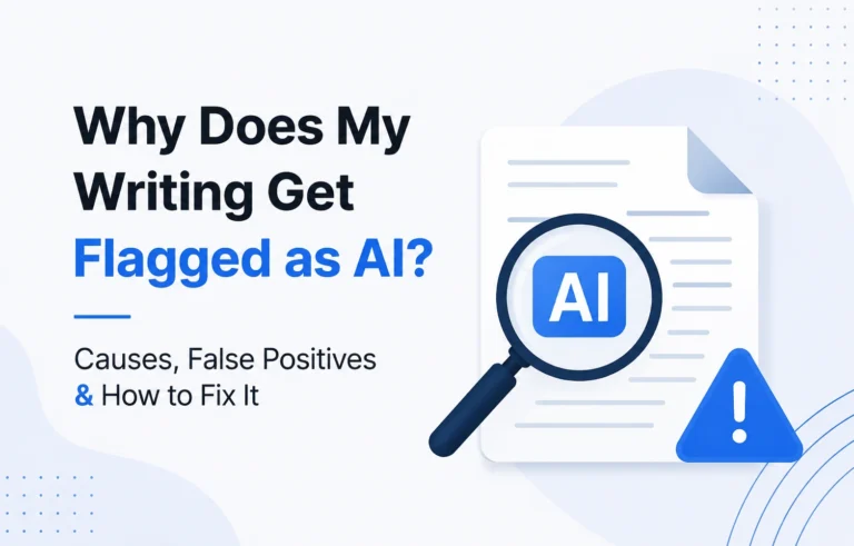 why does my writing get flagged as ai